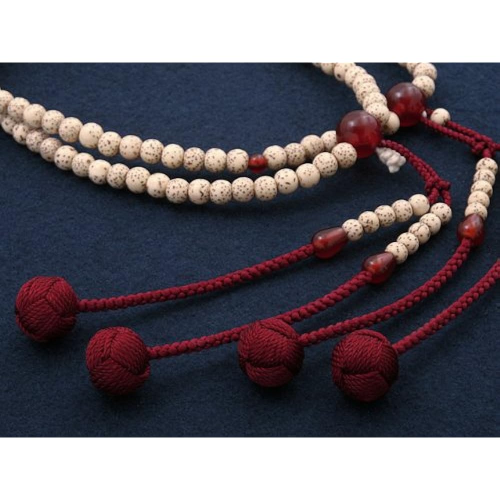 Kyoto Buddhist Altar Hayashi Prayer Beads Shingon Buddhism Shake 0 Star Moon Bodhi Tree Agate (For Women) Official Ceremony [Bead Bag Set] SW-026 Kyoto Prayer Beads