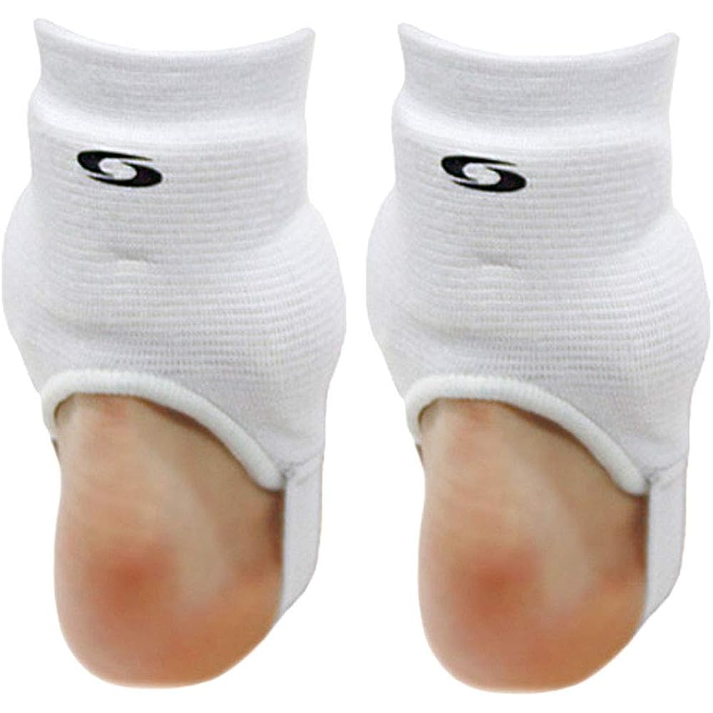 Ankle Guards (1 Pair Shield Protector Double Sided Pads for Soccer Football (White)