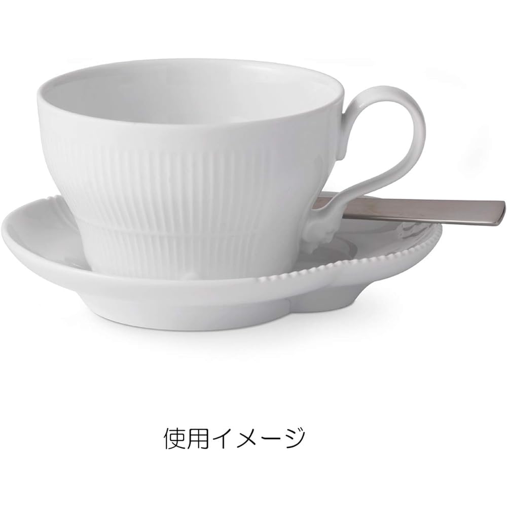 [Regular Imported Product] Royal Copenhagen White Elements Cup & Saucer 260ml Wedding Gift 1026456