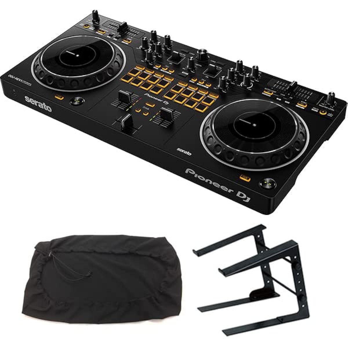 PIONEER DJ controller DDJ-REV1 + PC stand + dust cover set (serato compatible) dj ddj