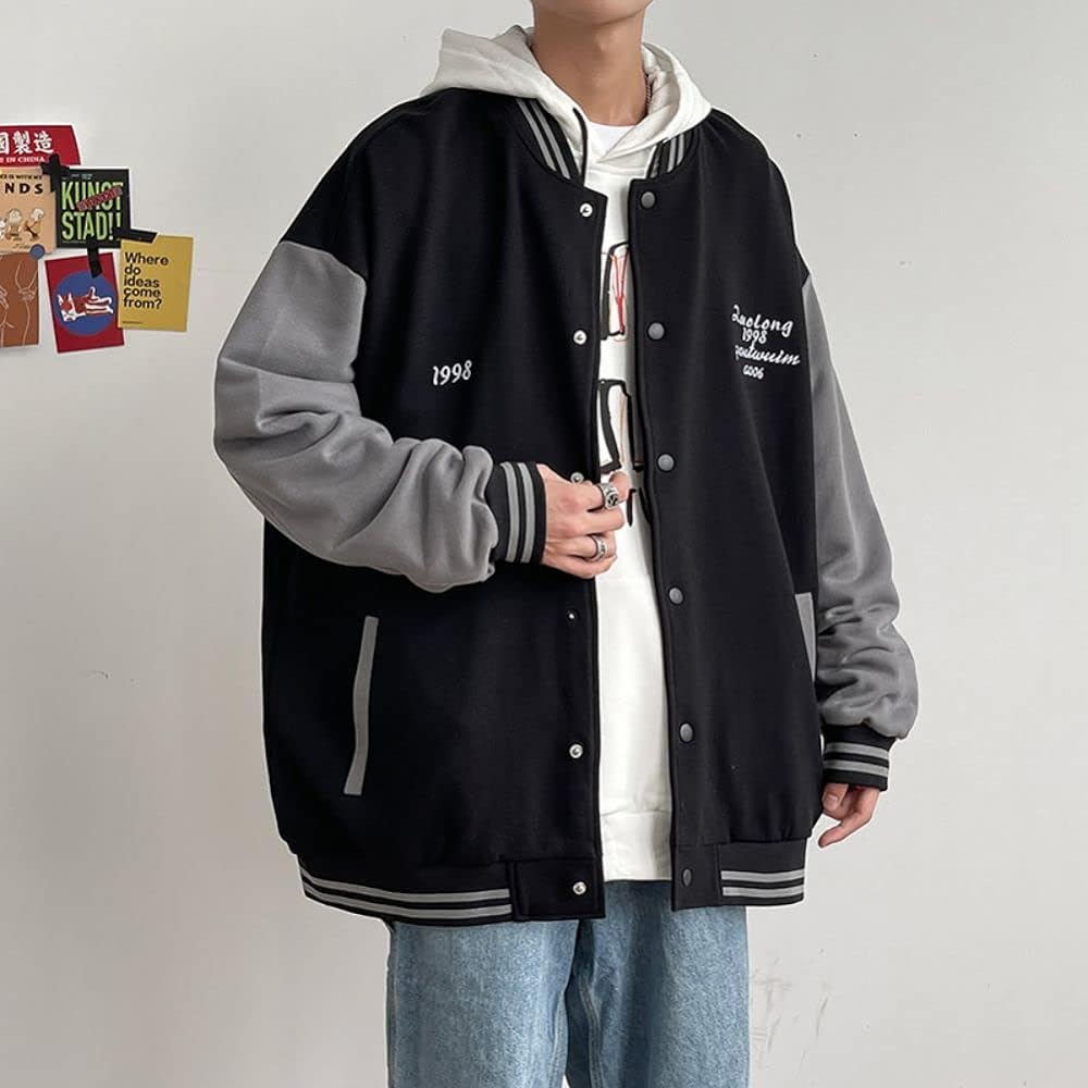 [bluefeel] Men's Parka, Autumn Clothing, Sweatshirt, Sweatshirt, Large Size, Loose, Jacket, Hooded, Popular, Streetwear, Tops, Casual, Stylish, Spring, Autumn, Winter Clothes