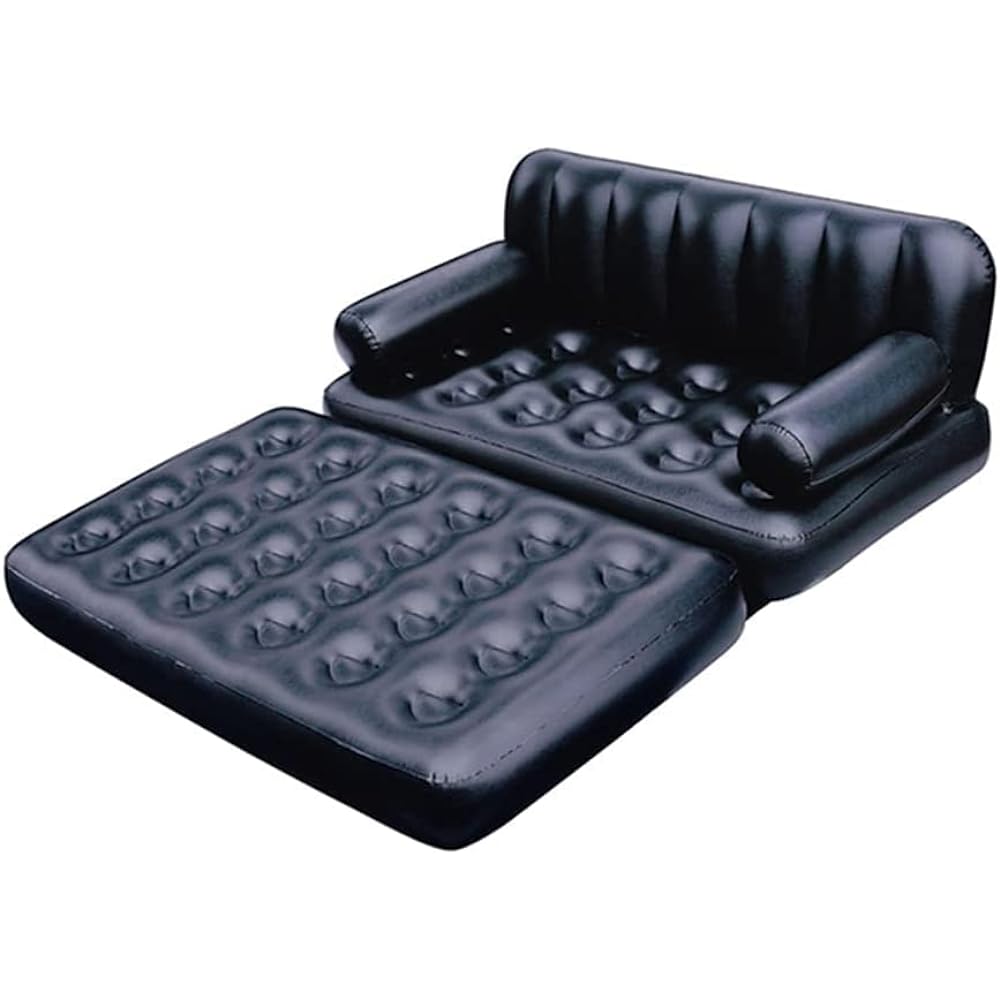 Disratw Air Sofa Air Bed 188x152x64cm Durable Comfortable Waterproof Air Mattress Lounger and Bed Multifunctional Inflatable Sofa and Bed