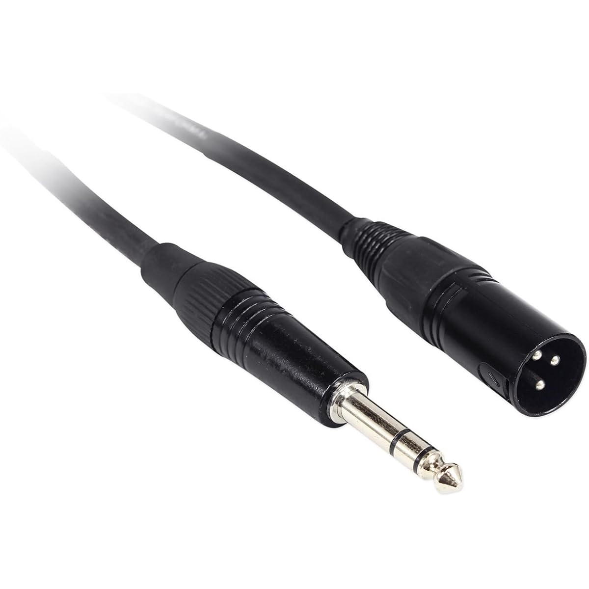 Rockville RCXMB3R 3' Male REAN XLR to 1/4" TRS Cable Red 100% Copper 3' (RCXMB3-R)
