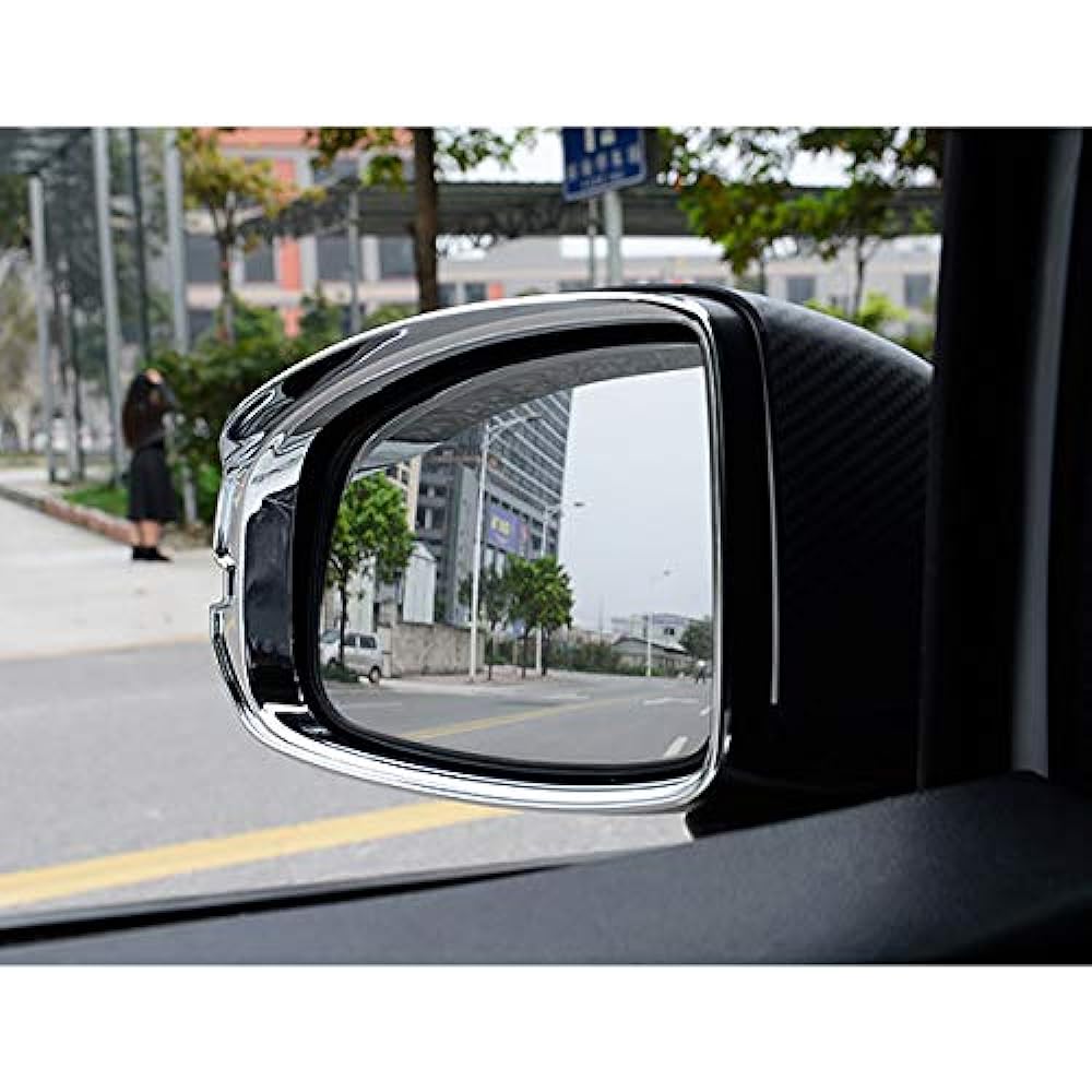 Wellvie Honda New Civic Door Mirror Visor Accessories Plated Mirror Finish Car Supplies Dress Up Exterior Parts Car Parts Designed for Vehicle Models Rain Cover (Set of 2 Left and Right)