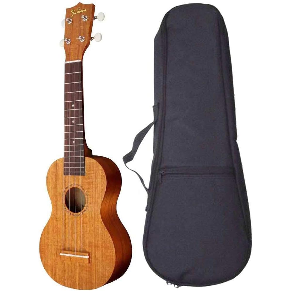 Famous FS-5G (with cushioned bag) Famous gear peg specification domestic standard ukulele new specification introductory set