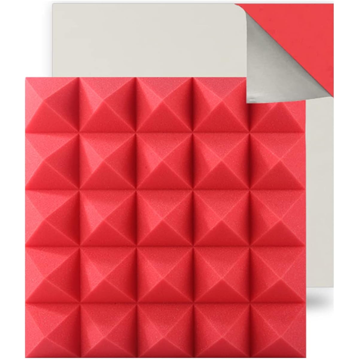 Acoustic Foam Tiles Soundproof Studio Foam Panels Easy to Install Soundproof Foam for Cinema Studio KTV (E 50*50*8CM) (G 50*50*8CM)