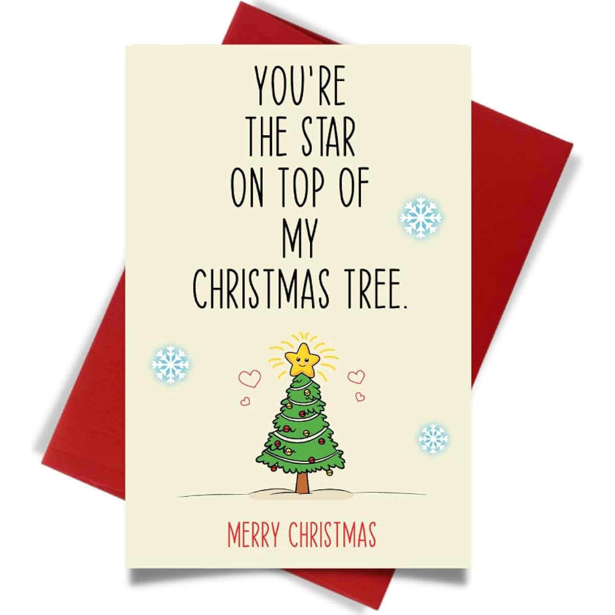 Cheerin Festive Christmas Cards with Envelopes - Deep Authentic Christmas Cards for Couples/Lover/Fiancée - A Memorable Christmas Experience for Husband/Wife/Boyfriend/Girlfriend