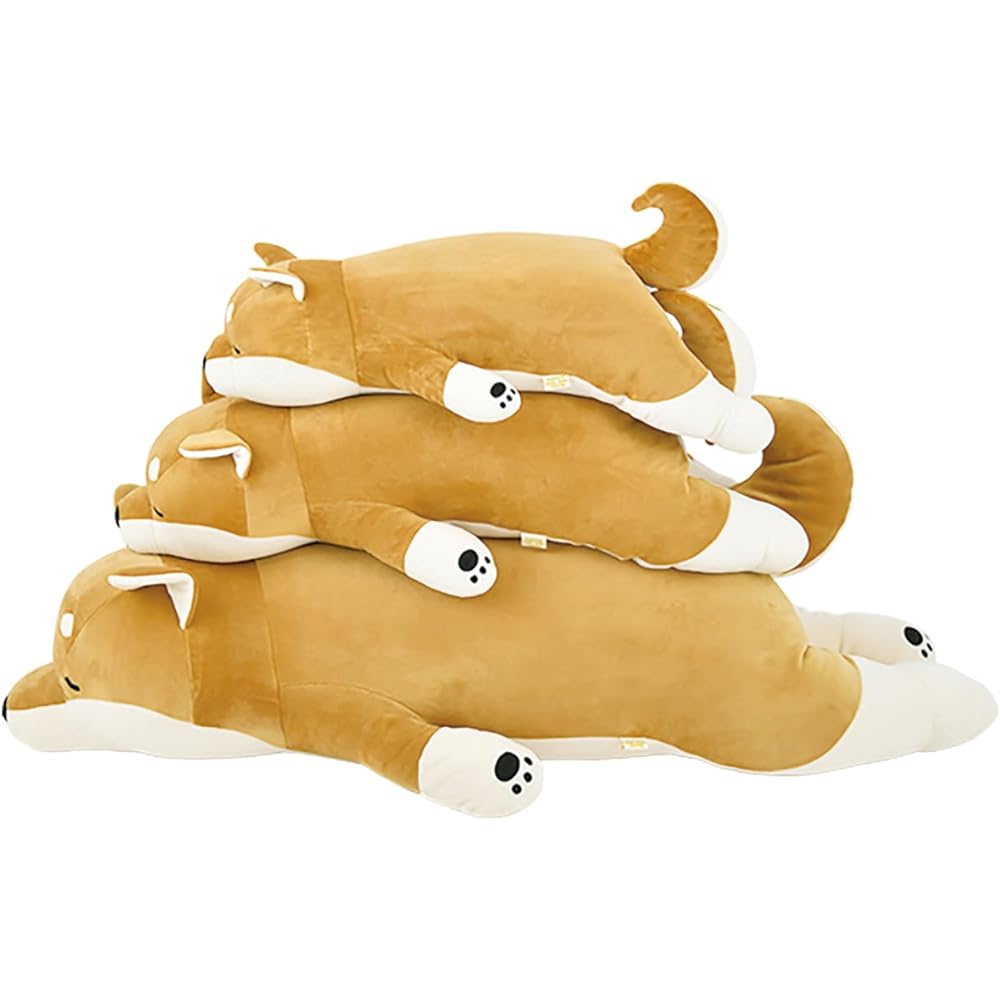 Livheart Body Pillow Premium Nemunemu Animals Shiba Inu Kotaro BIG Size Fluffy Chewy Stuffed Animal Pillow Gift 28979-44
