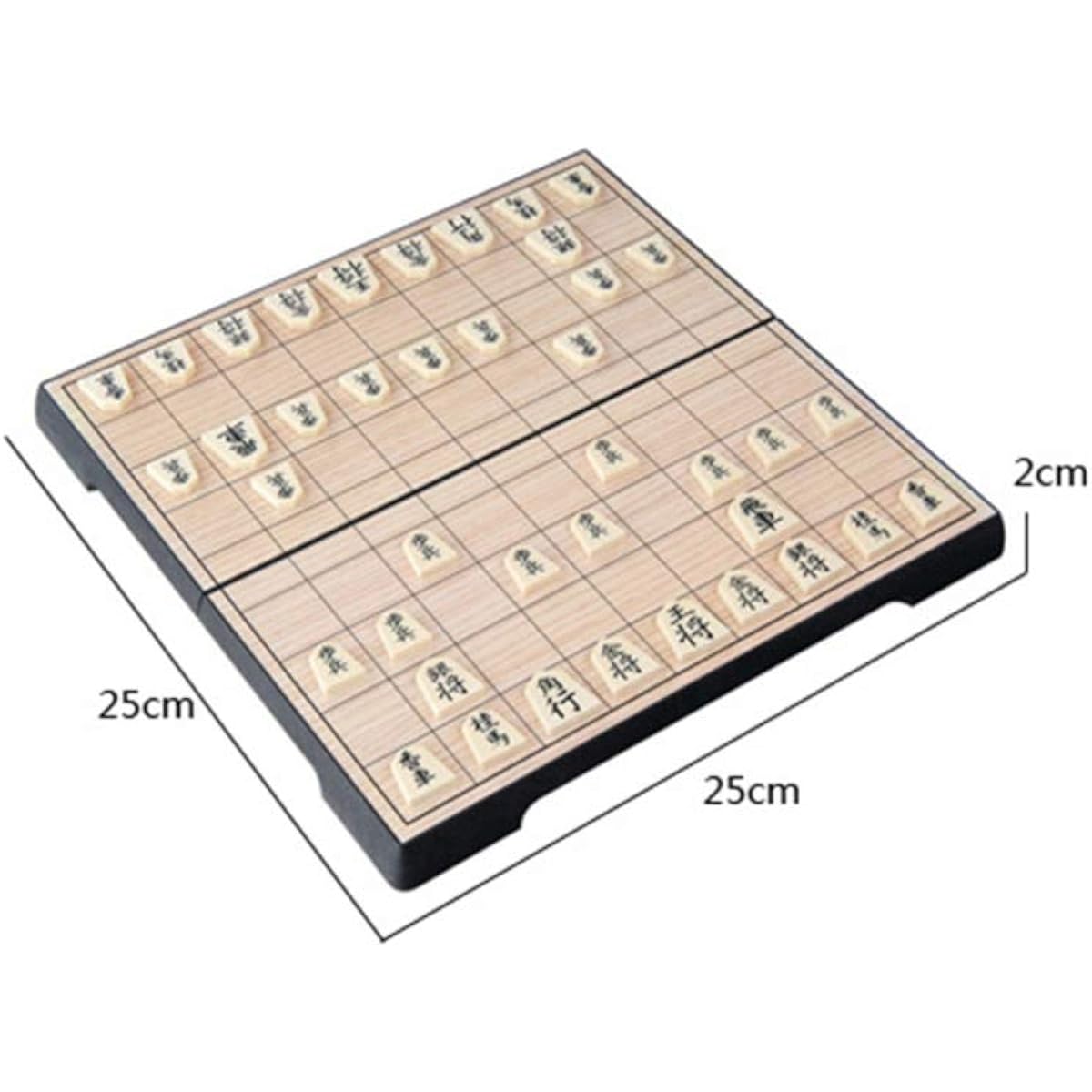 NUOBESTY Magnetic Japanese Ogi Game Portable Foldable Shoghi Chess Table Board Game Travel Home Use