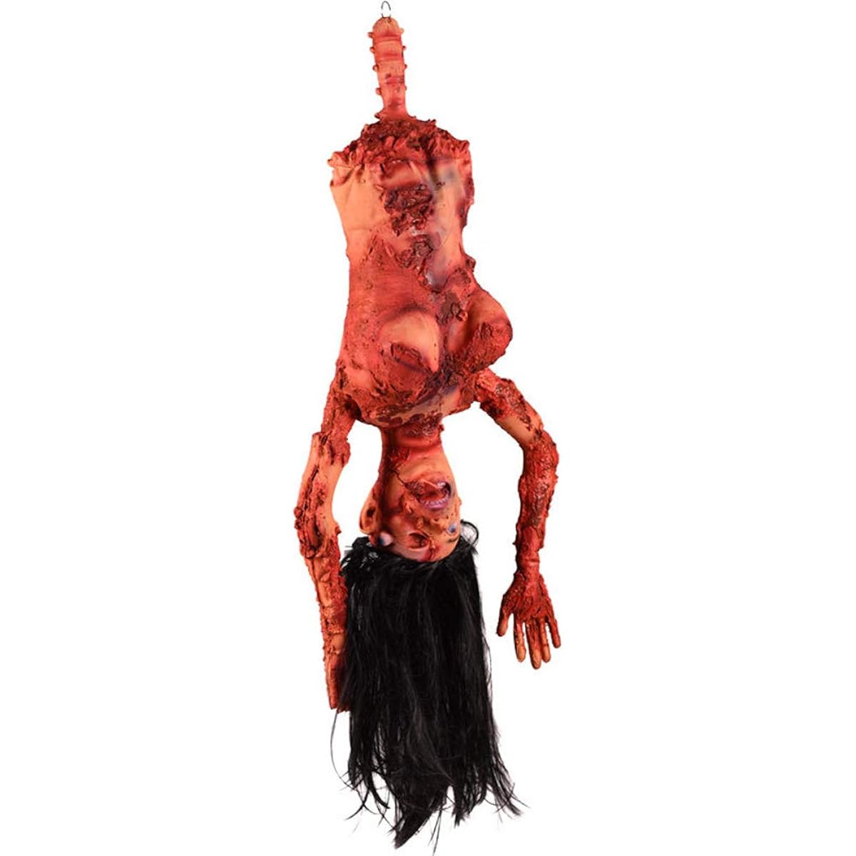 Amosfun Broken Body Parts Hanging Dry Corpse Prank Trick Props Horror Decorations Haunted House Halloween Party