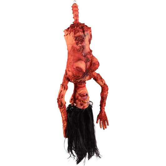 Amosfun Broken Body Parts Hanging Dry Corpse Prank Trick Props Horror Decorations Haunted House Halloween Party