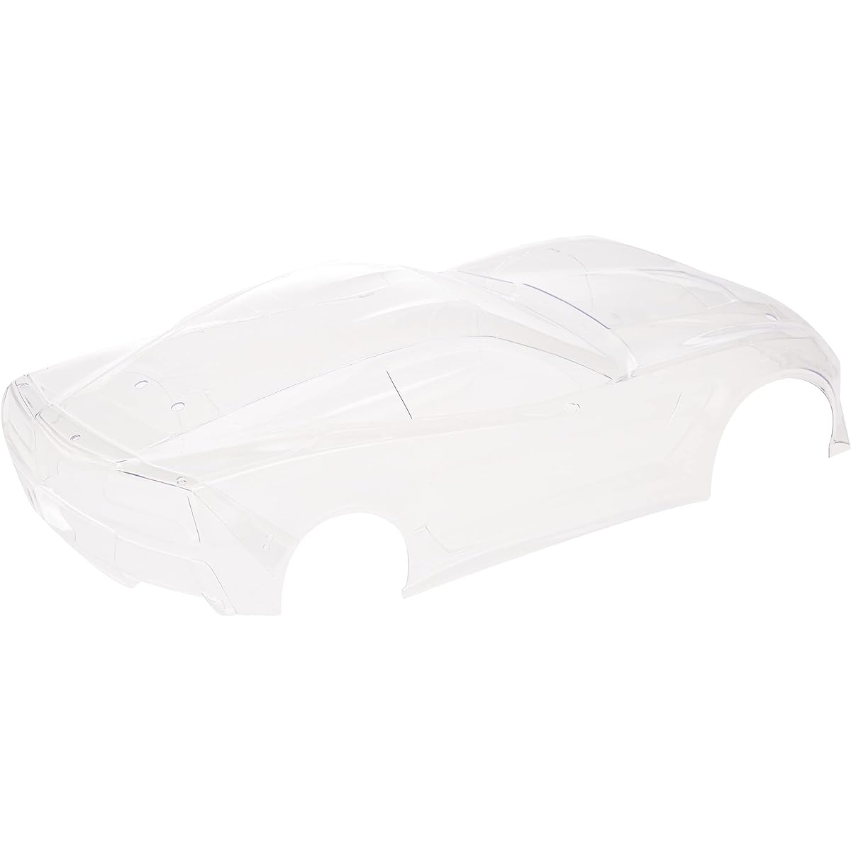 Body, Chevrolet Corvette Z06 (clear, needs painting)/Decal sheet (with side mirrors, spoiler, mounting hardware)