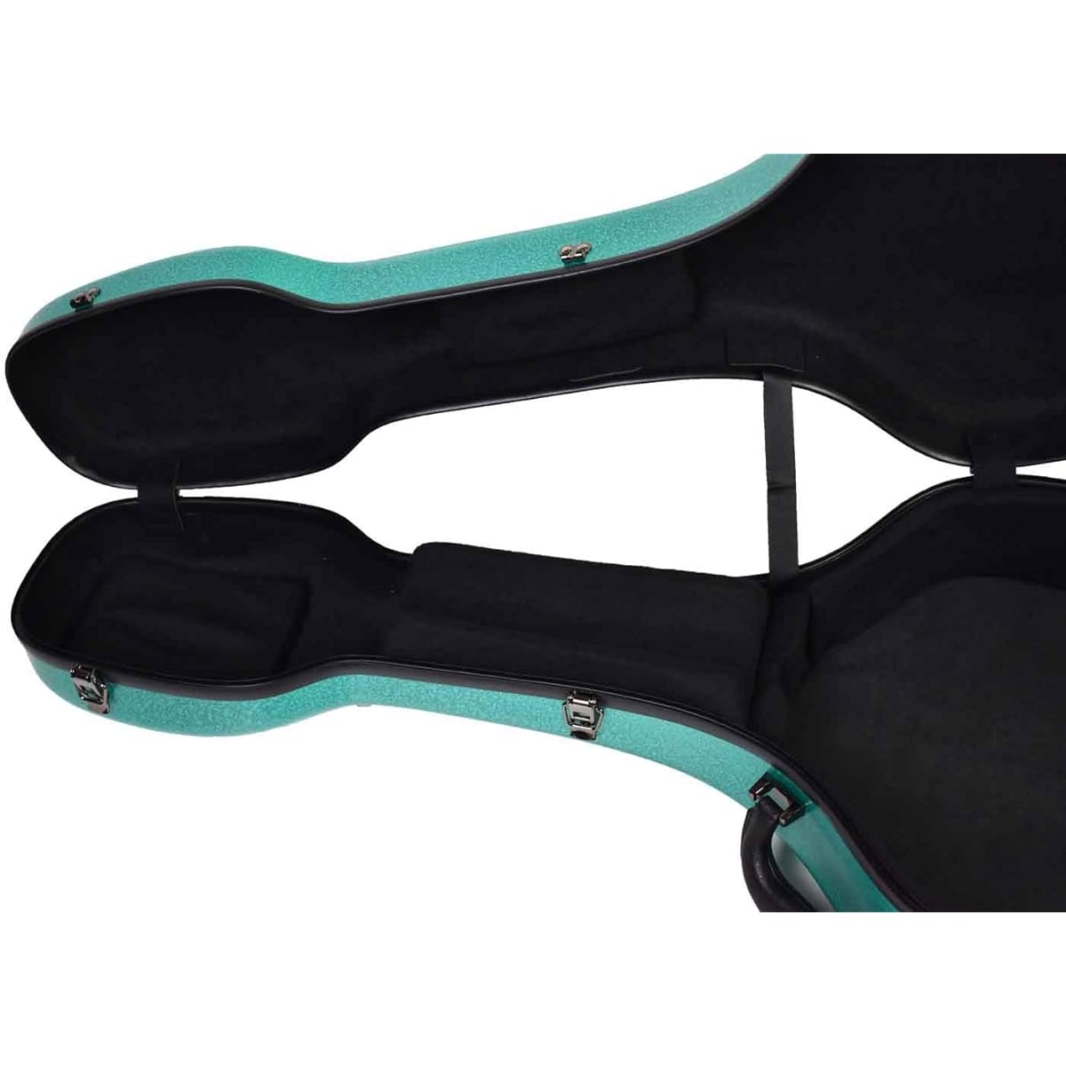 Fiberglass Guitar Hard Case D Style Matte Green