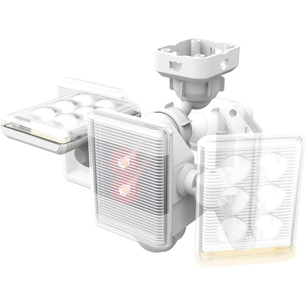 Musashi RITEX Free arm mini LED sensor light (9W x 2 lights) "Outlet type" LED-AC2018 White