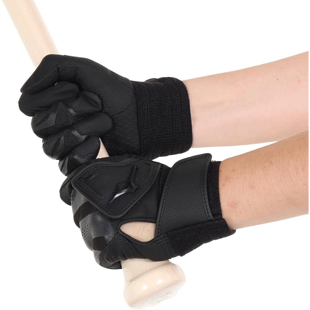Mizuno Batting Gloves for Students, Two Hands, Double Belt, Select Nine W Belt, 1EJEH144 miz18ss