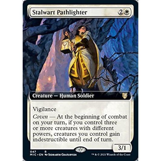 Magic: The Gathering - Stalwart Pathlighter (047) - Extended Art - Midnight Hunt Commander