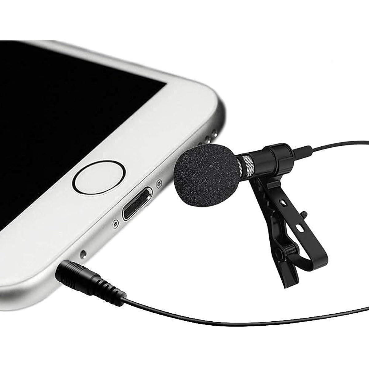 Eyetech 3.5mm Clip Collar Microphone for Voice Recording Lapel Microphone Mobile