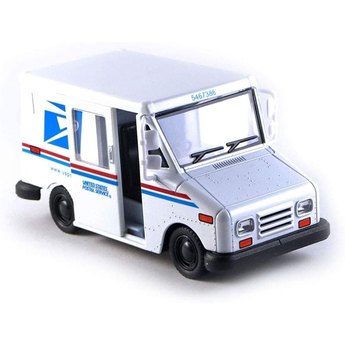 USPS LLV 5" United States Postal Service Vehicles Mail Delivery Diecast Toy Truck 1/36 Scale Model for Display, Collectibles 12pcs