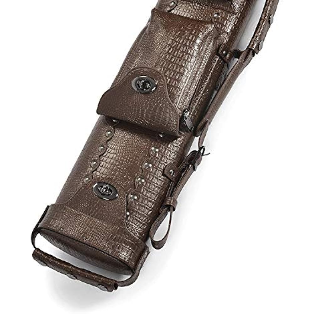 [Daisei] Billiard cue case (dark brown crocodile style (2×4) 9BR)
