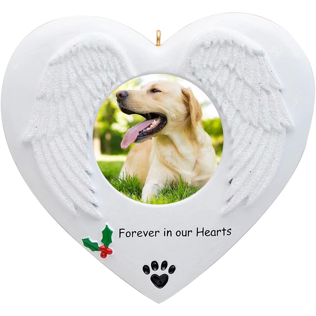 Pet Memory Photo Frame Christmas Ornament Forever In Our Hearts Dogs and Cats Personalized Ornaments Tree Decorations