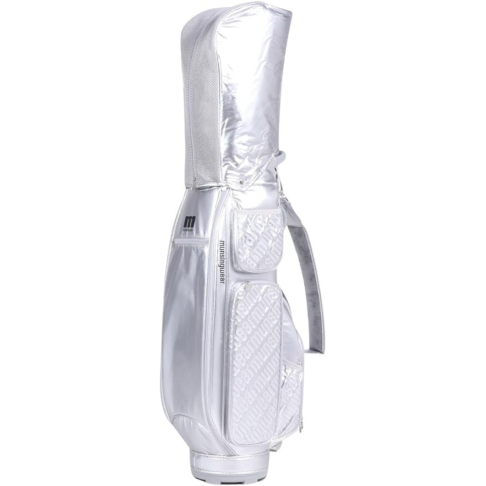 [Munsingwear] Caddy Bag [ENVOY] 2.8kg 8.5 type 4-division 46-inch compatible with iron cover Elegant Golf MQCWJJ10W Women's SV00 (Silver)