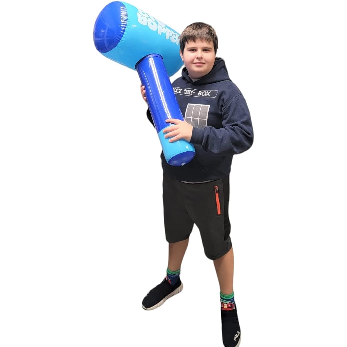 The Big Bopper Inflatable - Blue (30" x 18") Inflatable Hammer for Playfight and Action (1 Pack)