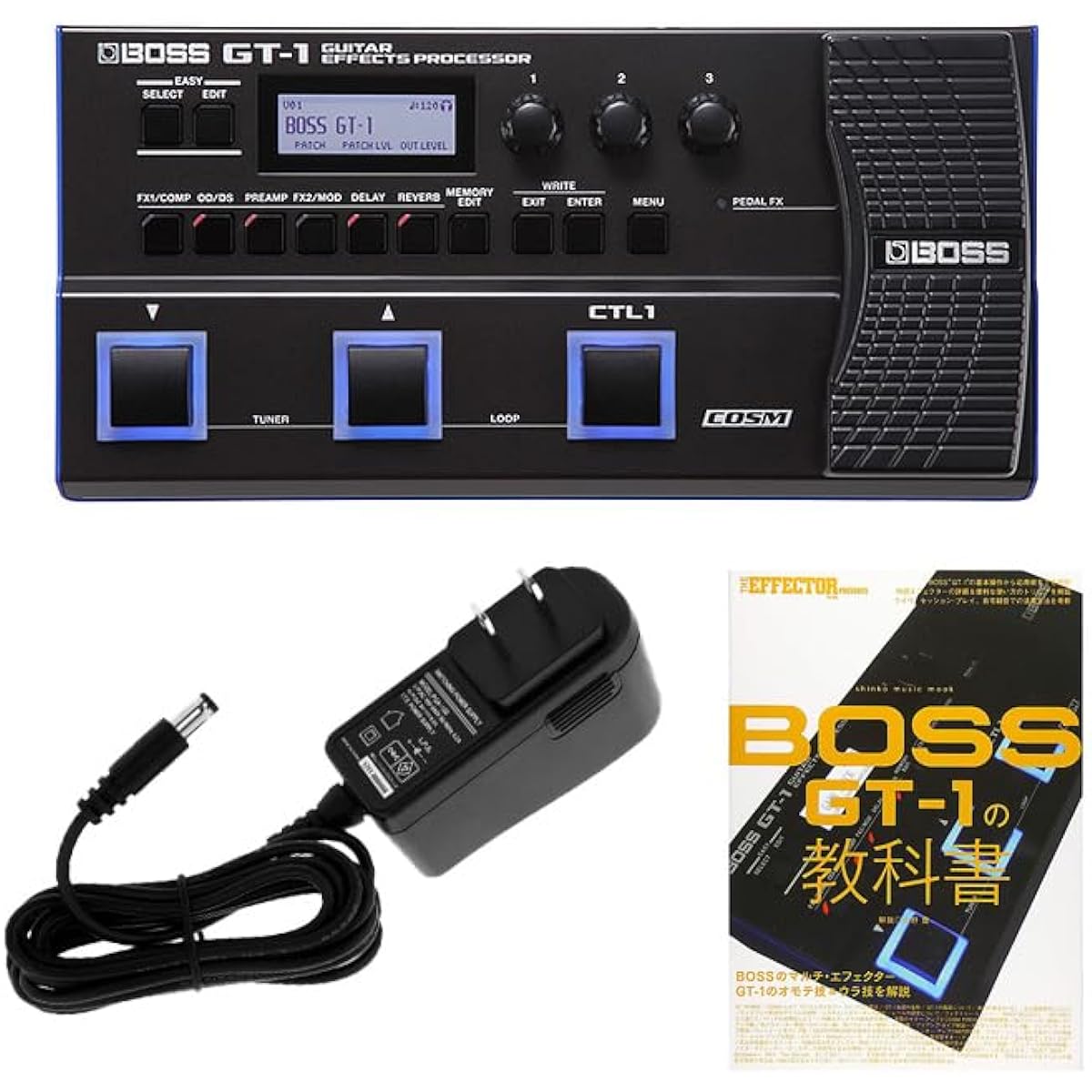 [MHF Set] (2 major bonus set) Sound quality improvement AC adapter included/Textbook set Boss GT-1_4401645944_PGA-100Op3_set