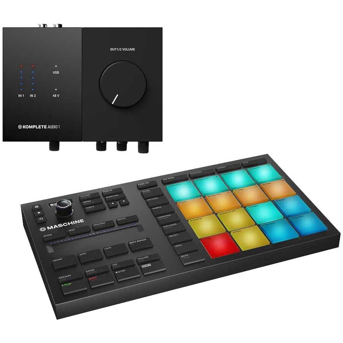 Native Instruments (NI) KOMPLETE AUDIO 1 + MASCHINE MIKRO MK3 Audio Interface Native Instruments