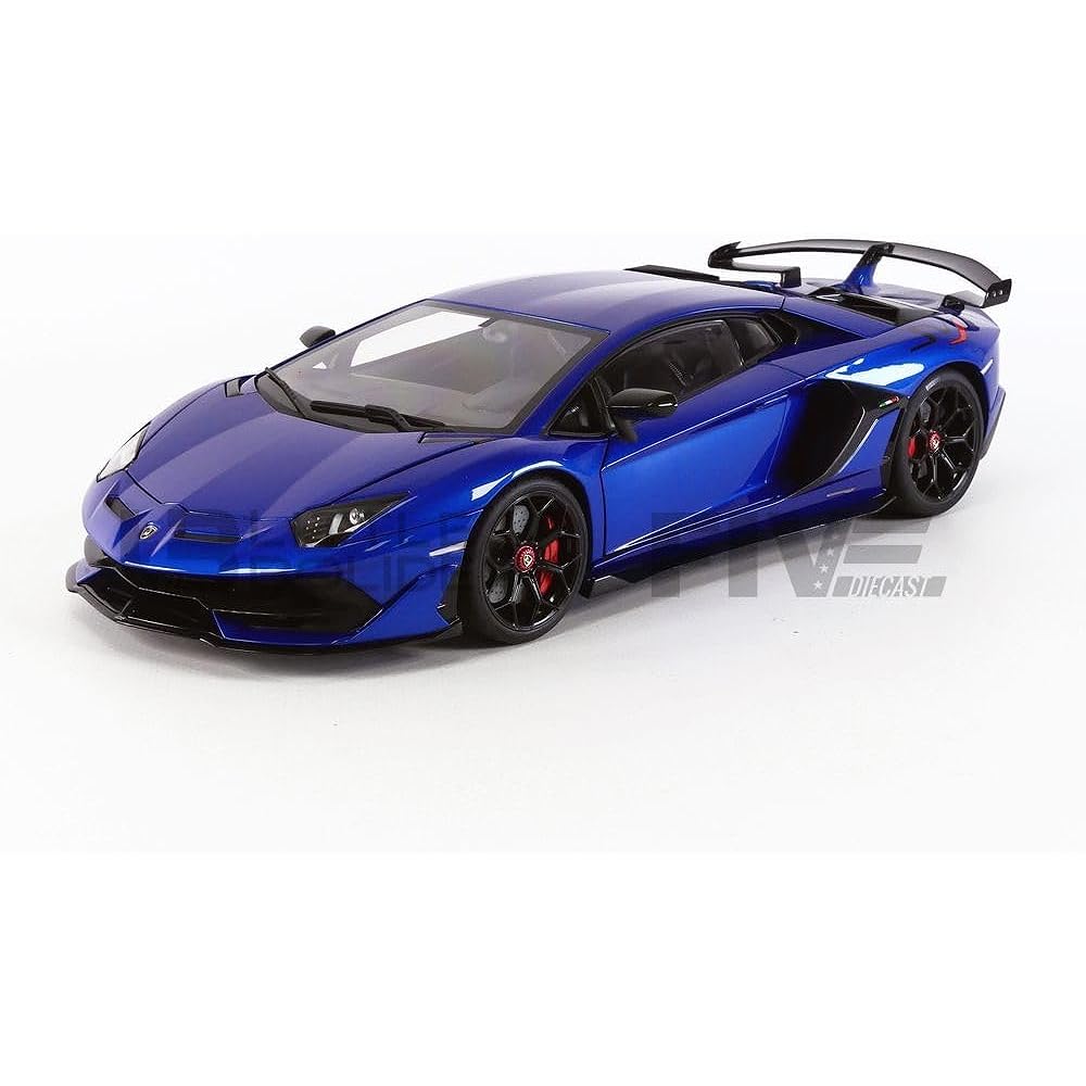 AUTOart 1/18 Lamborghini Aventador SVJ Metallic Blue Finished Product 79174