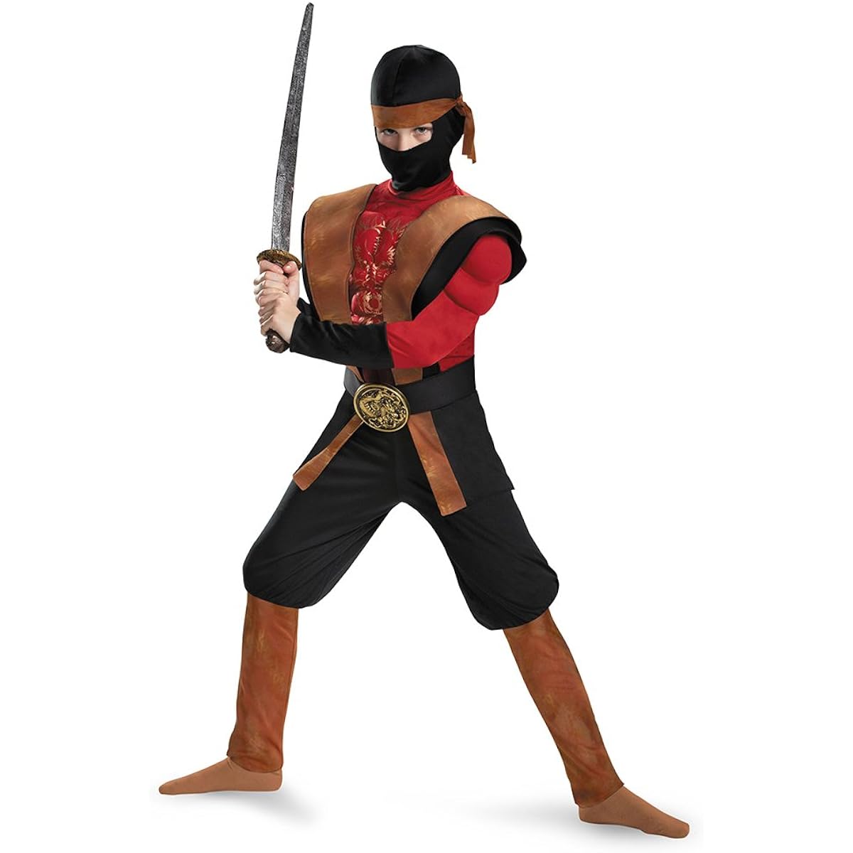 Ninja costumes, costumes for children and men, NINJA WARRIOR MUSCLE