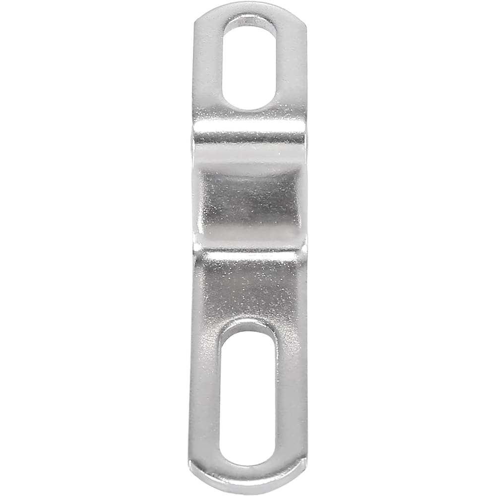 Motoforti 20mm 30mm 0.8" 1.2" Motorcycle Exhaust Pipe Bracket Z Type Muffler Mounting Clamp Stainless Steel Silver Tone