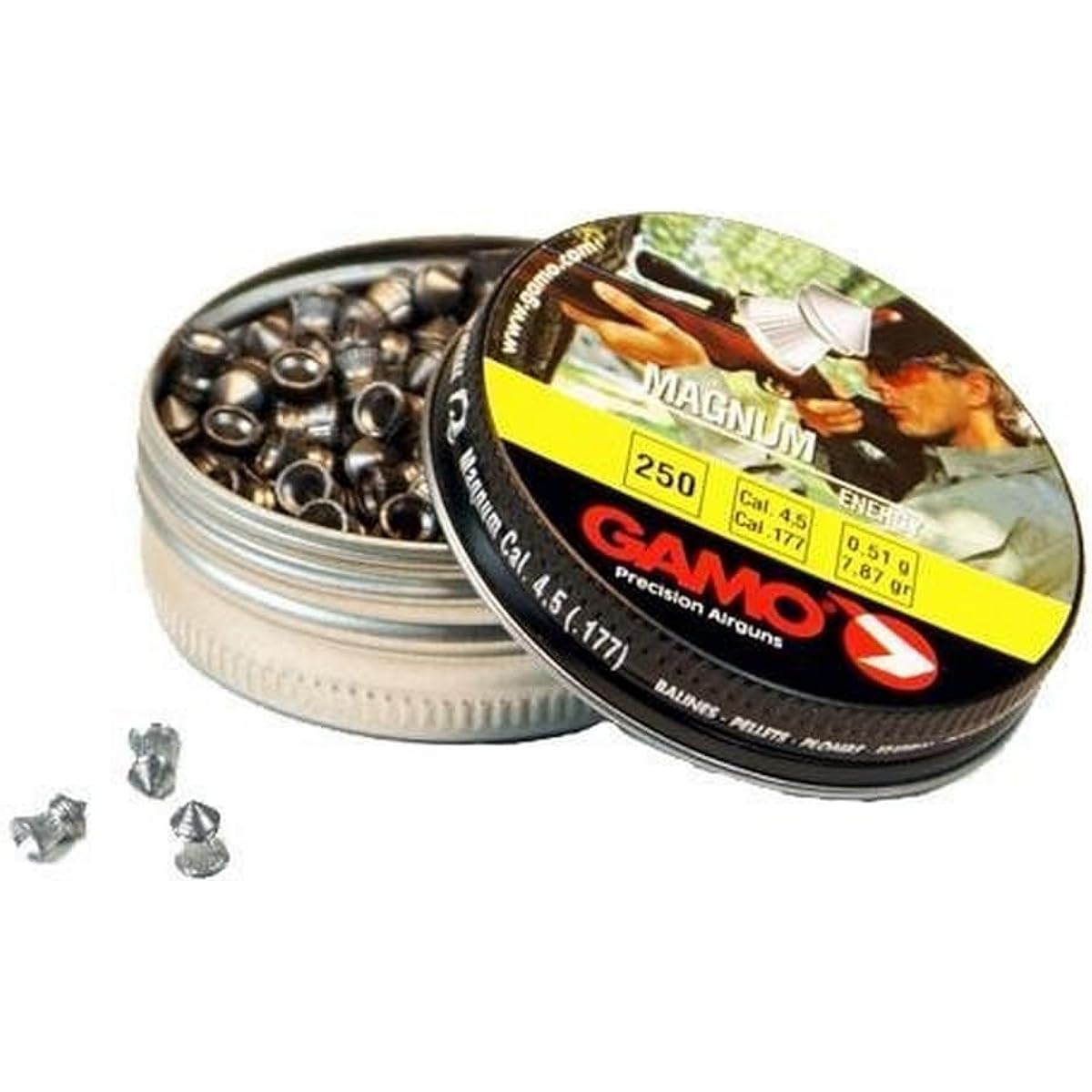 Gamo Magnum 6320224BL54 Spire Point Pellets 0.177cal w/250