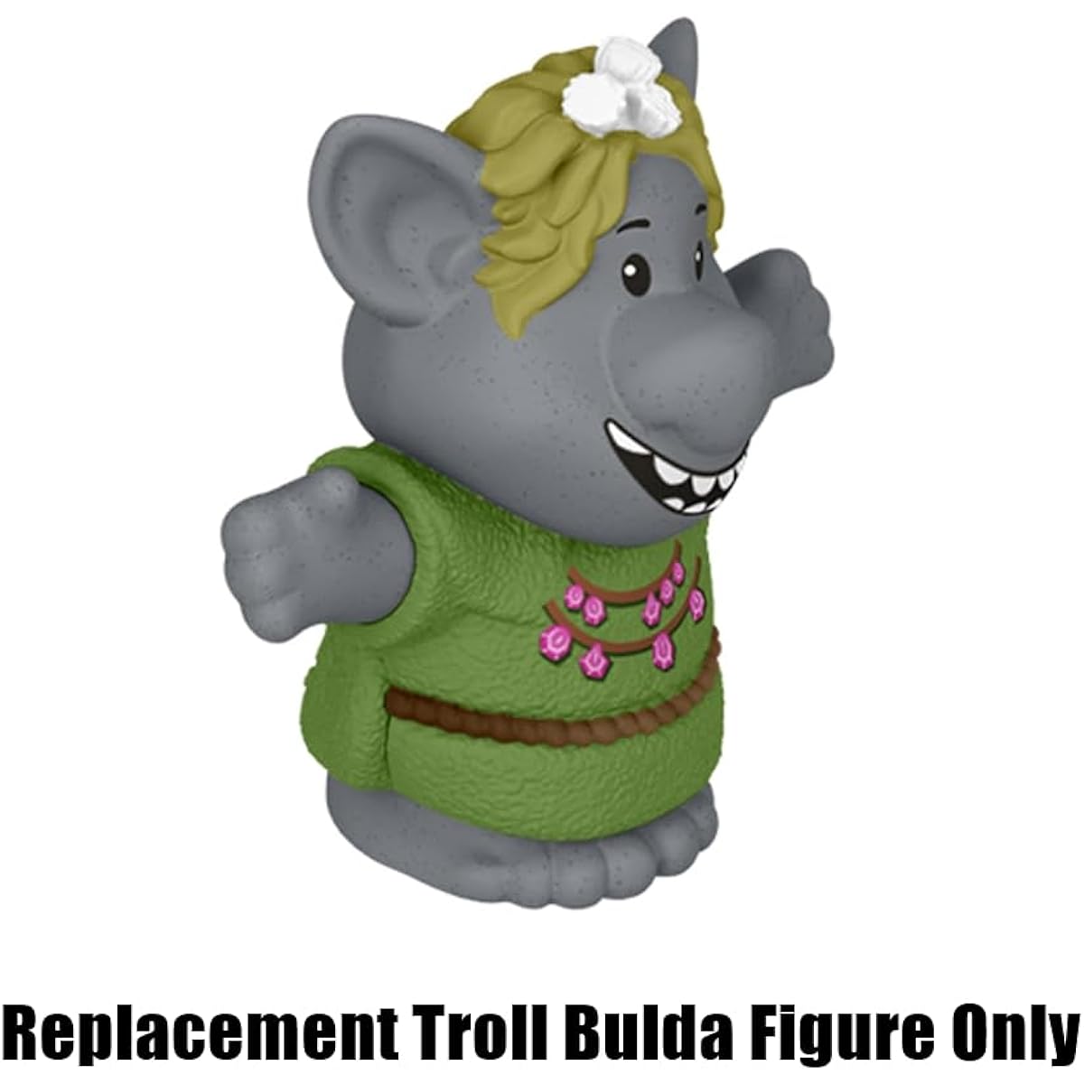 Fisher-Price Little-People Carry Along Castle Case Playset Replacement Part - HMX76 ~ Replacement Troll Burda Figure ~ Inspired by the Disney Frozen Movie