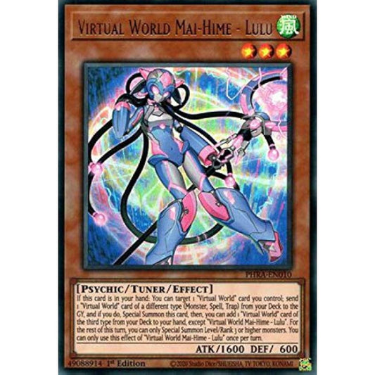 Virtual World Maihime Lulu PHRA-EN010 Ultra Rare First Edition