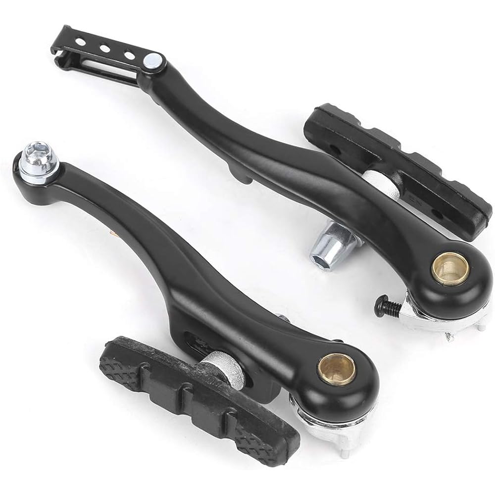 Brake Cycling Parts Black (1 Pair) V Brake Set Front Rear V Brake Excellent Stopping Function Durable Lightweight Brake