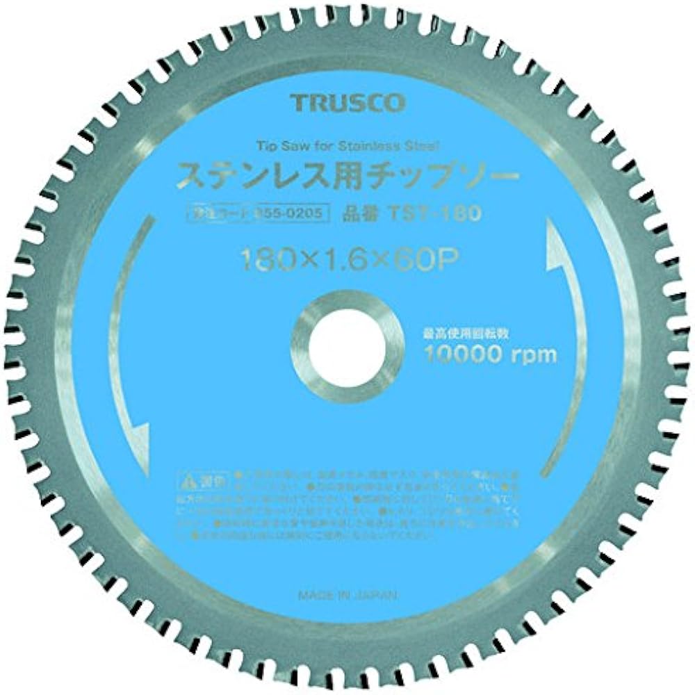 TRUSCO Tipped Saw for Stainless Steel Φ180 TST-180