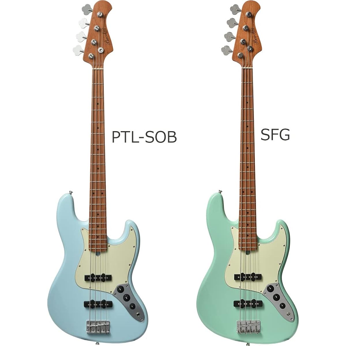 Bacchus BJB-1-RSM/M SLPK Electric Bass Jazz Bass Type Roasted Maple Neck Bacchus