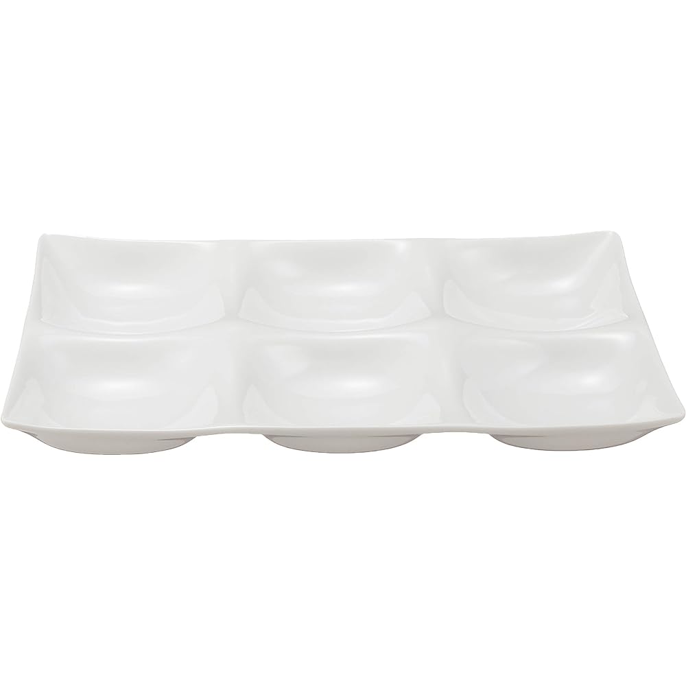 Miyama Miyama Kowake 6-divider plate set of 3, boxed, made in Japan