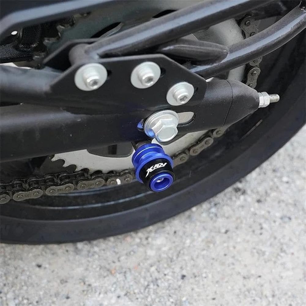 Motorcycle Bobbin Slider Stand Motorcycle Accessories 8mm Swing Arm Spool Slider Stand Screw For X-ADV 750 XADV750 XADV 750 2017 2018 2019 2020 2021 (Color: Titanium)