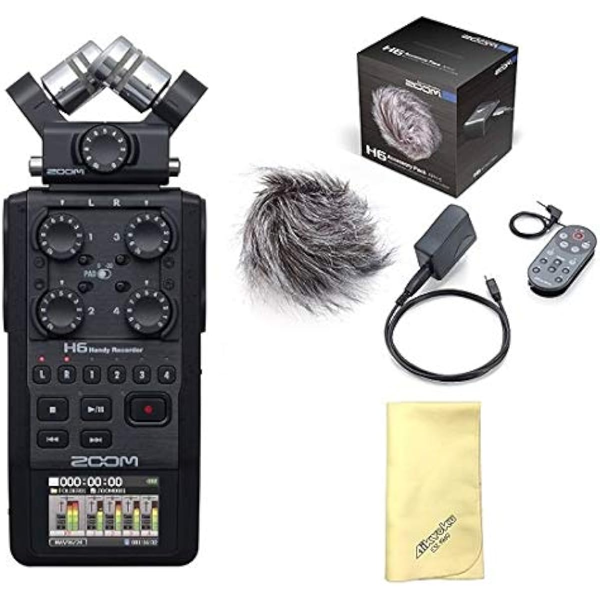[With favorite song cross] [With accessory pack/APH-6] ZOOM Zoom H6/BLK Portable Recorder