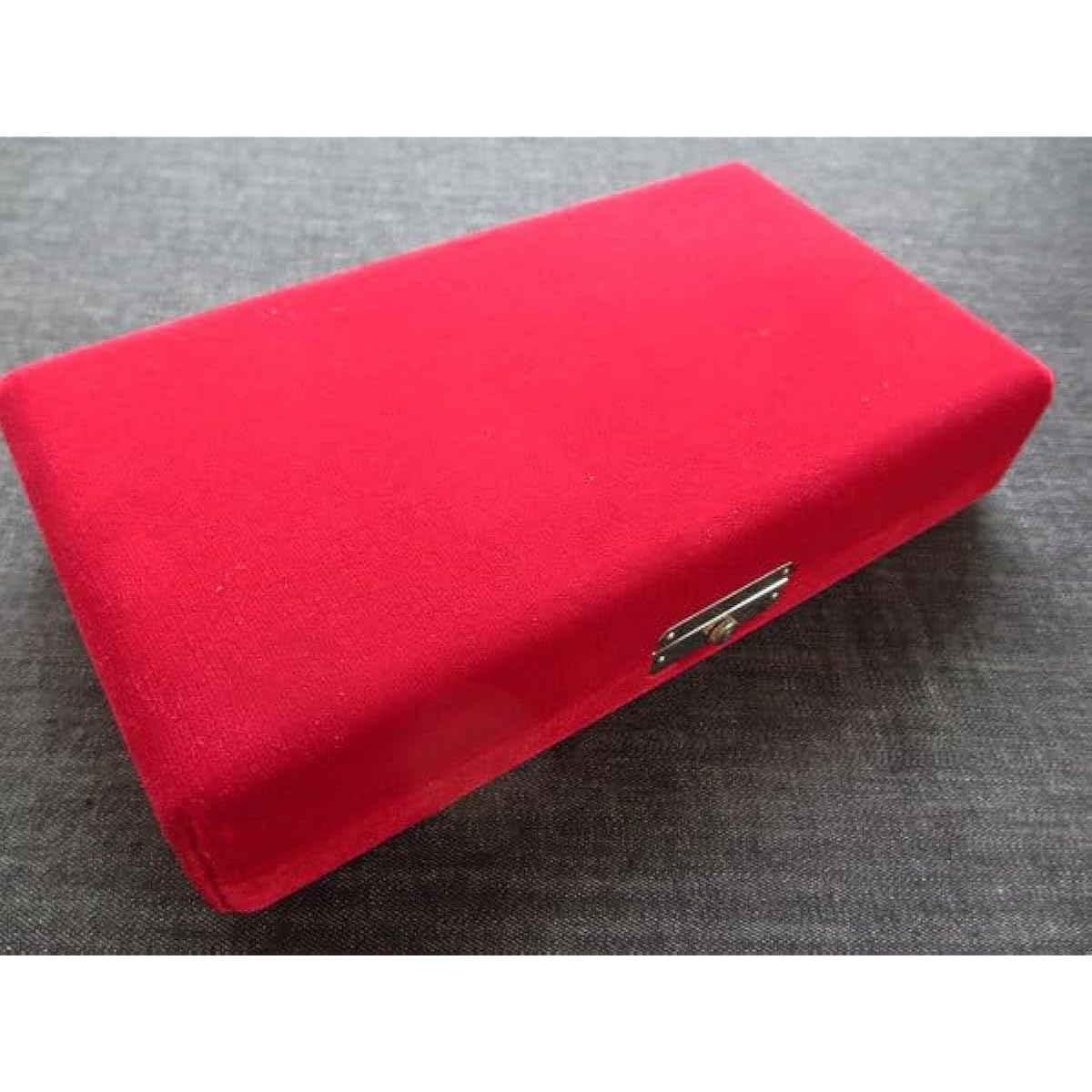 Tsugaru shamisen plectrum case for 2 shamisen, velvet, dark red