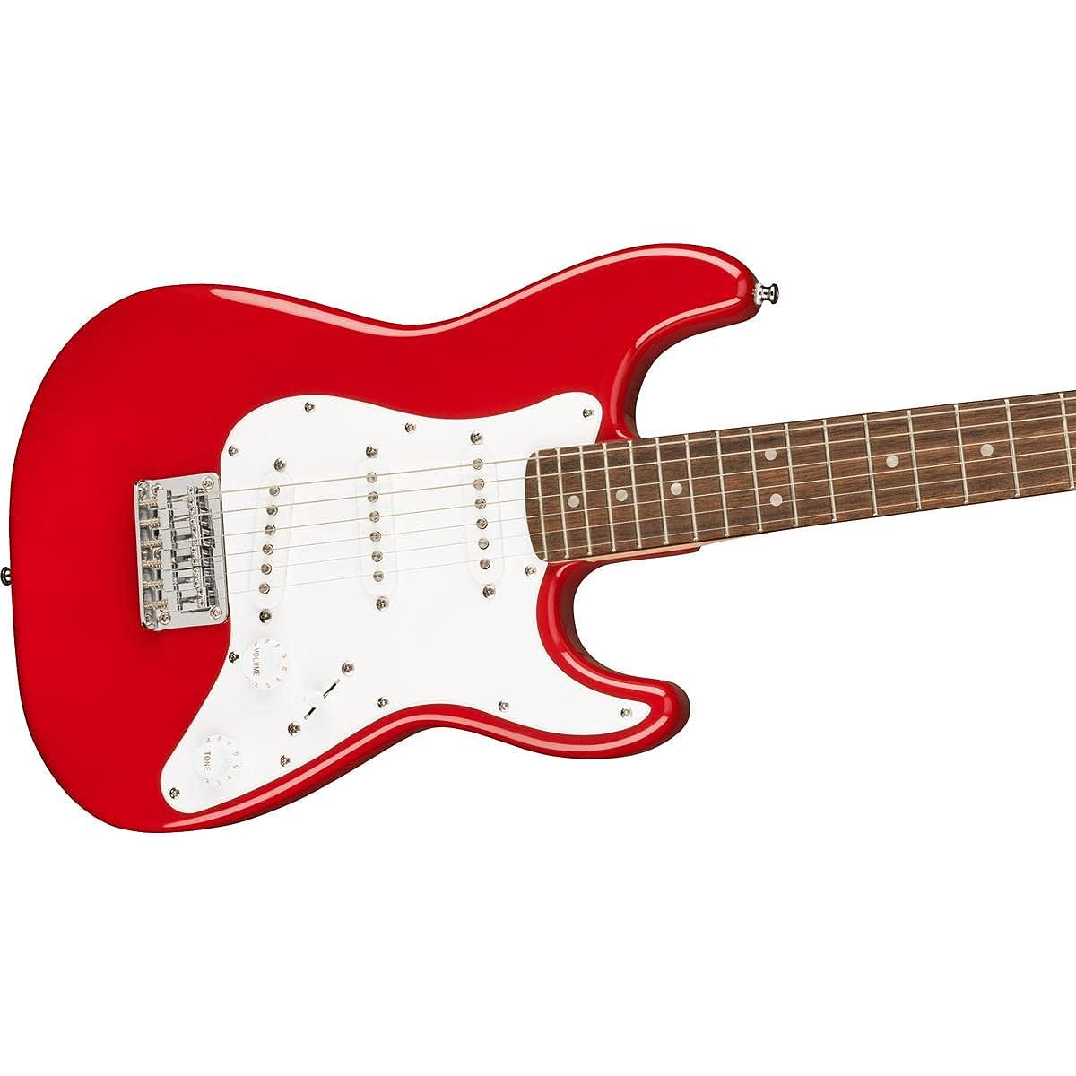 Squier Electric Guitar Mini Stratocaster®, Laurel Fingerboard, Dakota Red with Soft Case