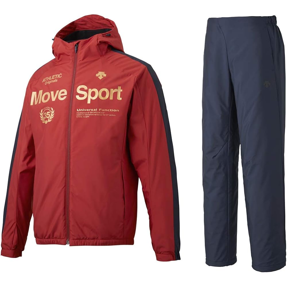 [DESCENTE] Move Sport X Plus Thermo Hooded Windbreaker Jacket/Pants Top and Bottom Set DMMQJF34/DMMQJG34 Lining: Brushed tricot