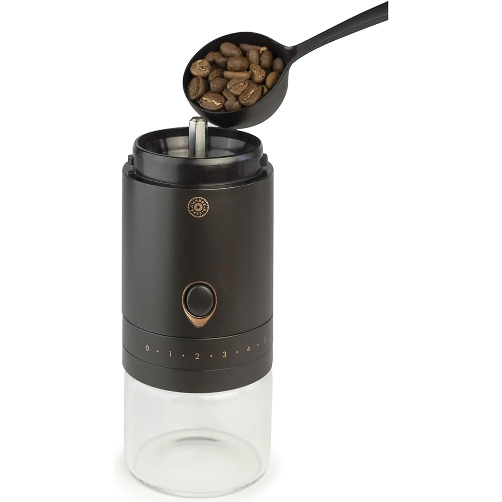 PEUGEOT Coffee Mill, 11 Levels, Adjustable Grind, Measuring Spoon with Brush, Bean Capacity 35g, L'Arbre 36706