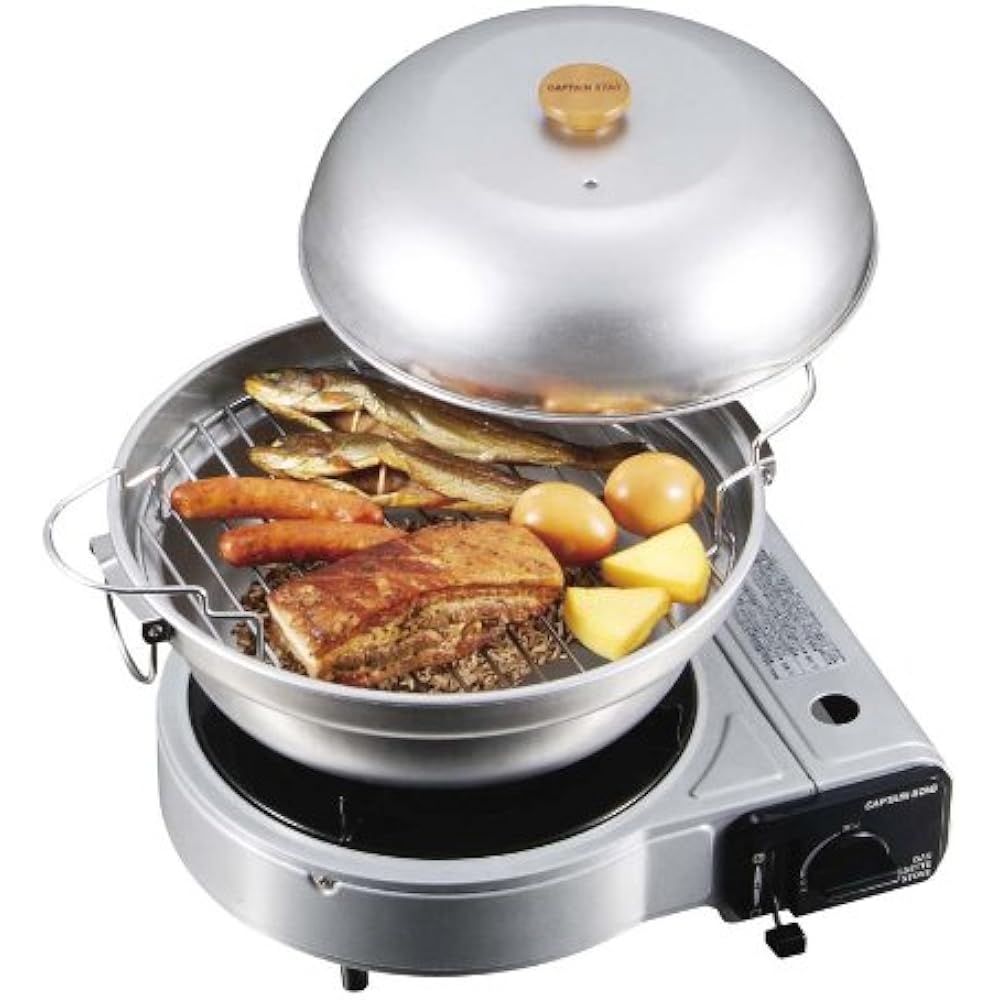 Captain Stag Barbecue Large smoking pot for BBQ M-6548