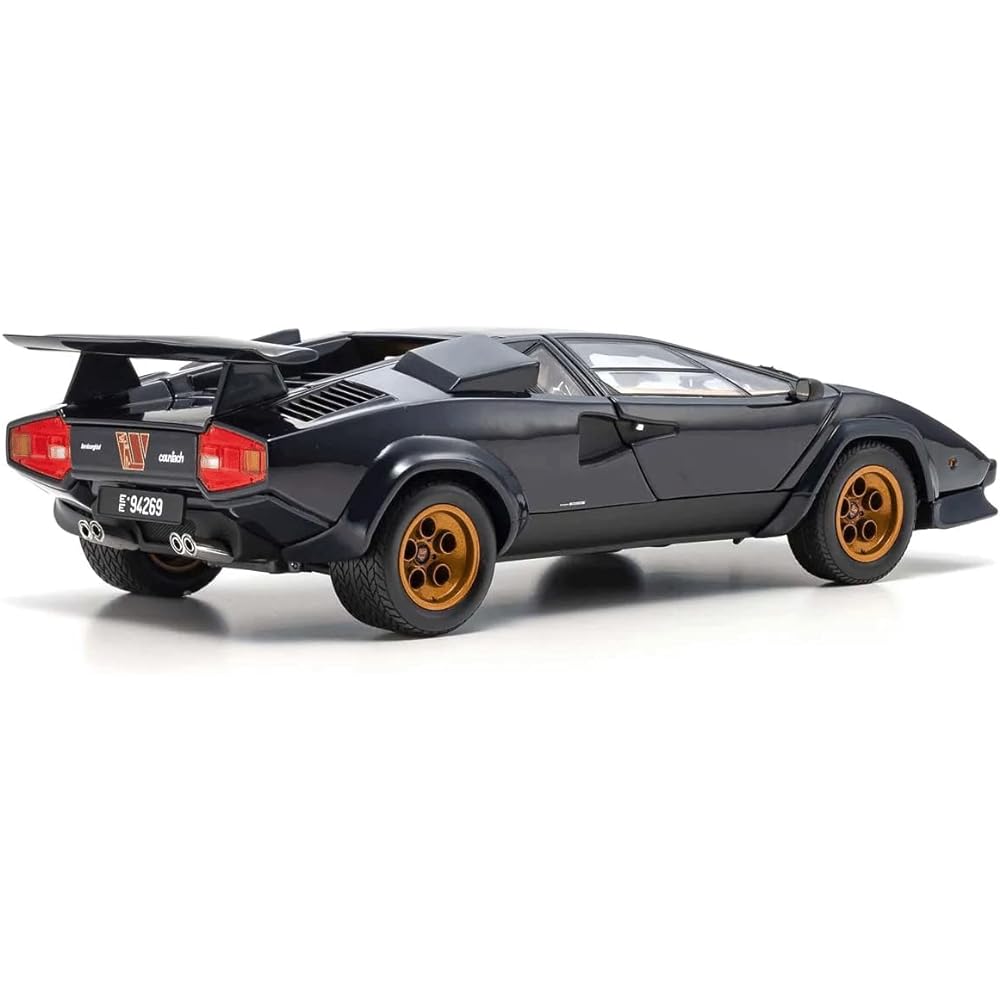 Kyosyo Original 1/18 Lamborghini Countach Walter Wolf Dark Blue Finished Product