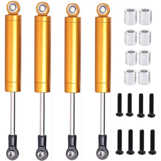 Alloy 112mm Internal Spring Shock Absorber Damper RC Car 1/10 Crawler Truck Hpi Hsp Rc4wd Losi Axial Hop-up Parts 4pcs/Set (Yellow)