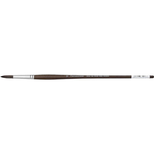 Grumbacher Degas Round Oil and Acrylic Brush, Mixed Synthetic Bristles, Size 12 (930R12G)