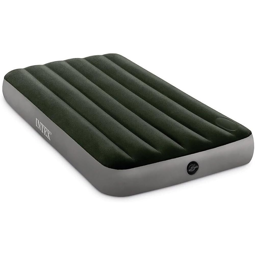 INTEX Bed Air Bed [Downy Air Bed with Foot Pump] [Genuine Japanese Product]