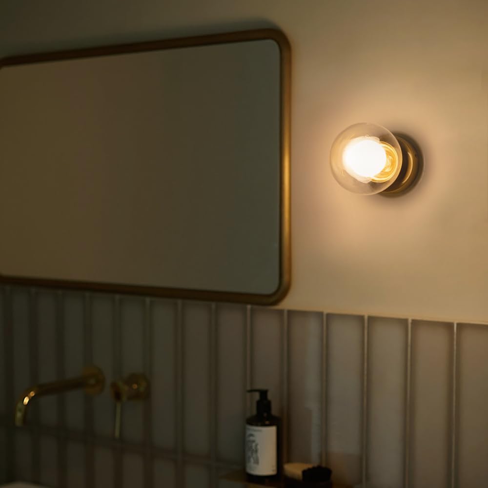1 Bracket Light Brass Bracket Scandinavian Wall Light Antique Wall Light Lighting Stylish Living Alone Simple LED Bulb Compatible G9 Kitchen Living Dining Entrance Elegant Classic Retro Gold Indirect Lighting wall-lamp-23-jp